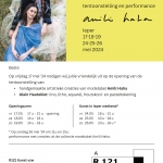 2024 - tentoonstelling en performance Amili Haha in galerie R121 Ieper
